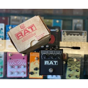 1988 Pro Co RAT (RAT2) – Version 4 Flatbox by Woodcutter w/ Green PCB, LMN308 & Original Box