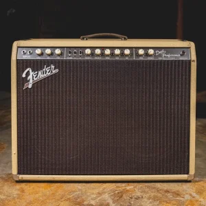 1995 Fender Dual Professional 2×12 Combo Amplifier, Blonde w/ Foot Switch & Cover – Used