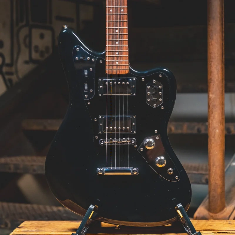 2004 Fender MIJ Jaguar Special HH Electric Guitar, Black – Used