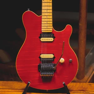 2006 Music Man Axis Electric Guitar, Translucent Red w/OHSC – Used