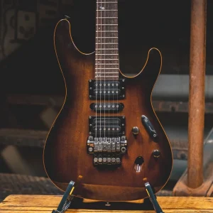 2008 Ibanez S5470 Prestige Electric Guitar, Transparent Black Burst w/OHSC – Used