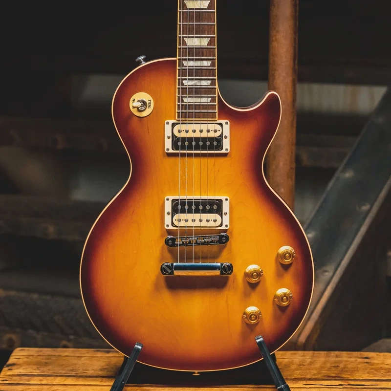 2017 Gibson Les Paul Traditional Pro V Electric Guitar, Satin Iced Tea Burst w/OHC – Used