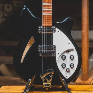 2017 Rickenbacker 360 Semi-Hollow Electric Guitar, Jetglo w/OHSC – Used