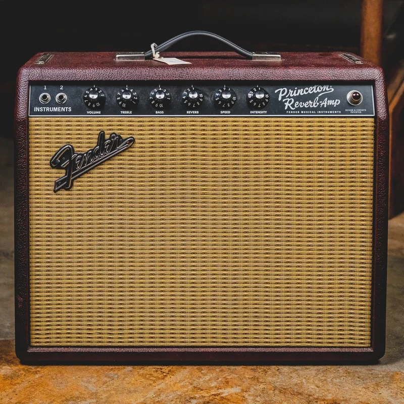 2019 Fender FSR ’65 Princeton Reverb Tube Guitar Amplifier, Wine Red – Used