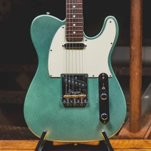 2021 Fender American Professional II Telecaster Electric Guitar, Mystic Surf Green w/OHSC – Used