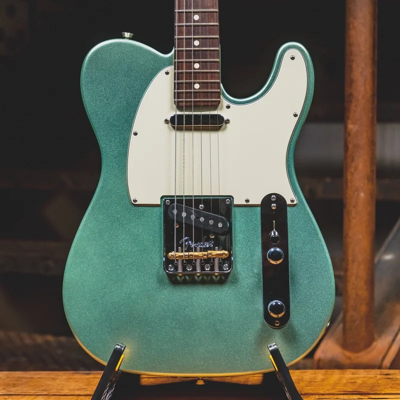 2021 Fender American Professional II Telecaster Electric Guitar, Mystic Surf Green w/OHSC – Used