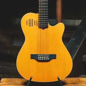 2021 Godin A12 12-String Acoustic-Electric Guitar, Natural w/OGB – Used