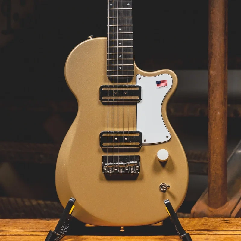 2021 Harmony Juno Electric Guitar, Champagne w/SC – Used