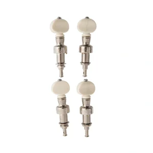 5-Star Nickel Banjo Pegs, Ivoroid Buttons, Set of 4