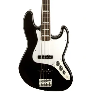 70S Jazz Bass – Rosewood Fingerboard – Black – 3-Ply B/W/B Pickguard