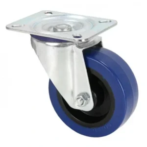 Adam Hall AH-372151 Swivel Castor 100 mm w/Blue Wheel (Single)