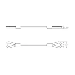 Adaptive Technologies Group FC-018 Wire Rope Sling – 18″