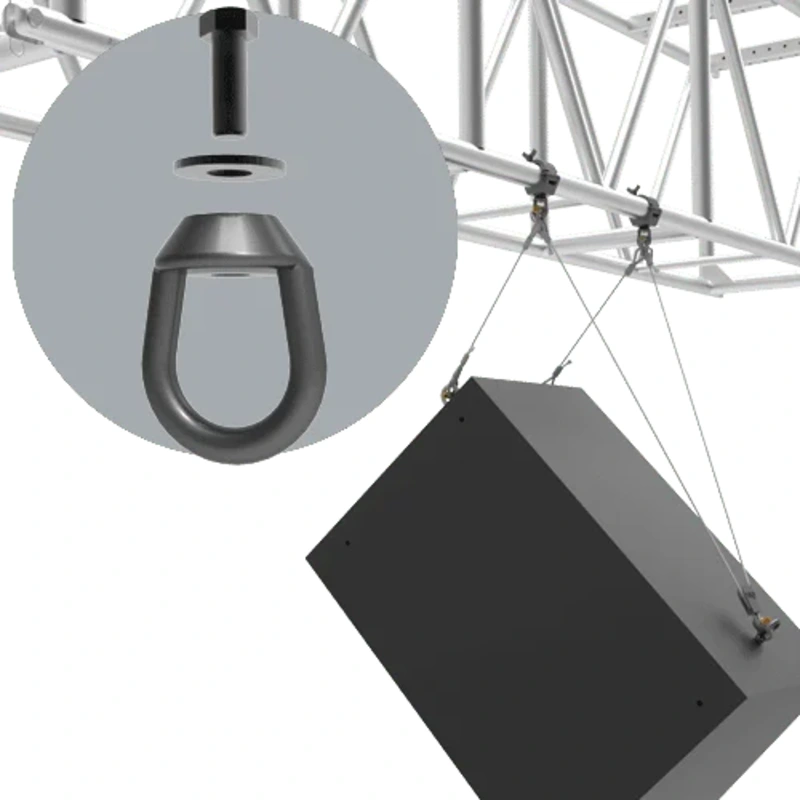 Adaptive Technologies Group MC-EN-KT Truss Clamp to Eyenut (Black)