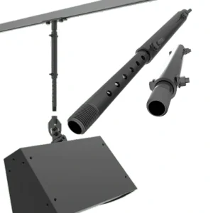 Adaptive Technologies Group PIPE-150-2543 Telescopic Pipe Kit with Safety Cable – 25″ to 43″