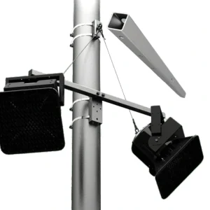 Adaptive Technologies Group PM-DA-48-G Indoor/Outdoor Standard Speaker Pole Mount Dual Adapter – 48″
