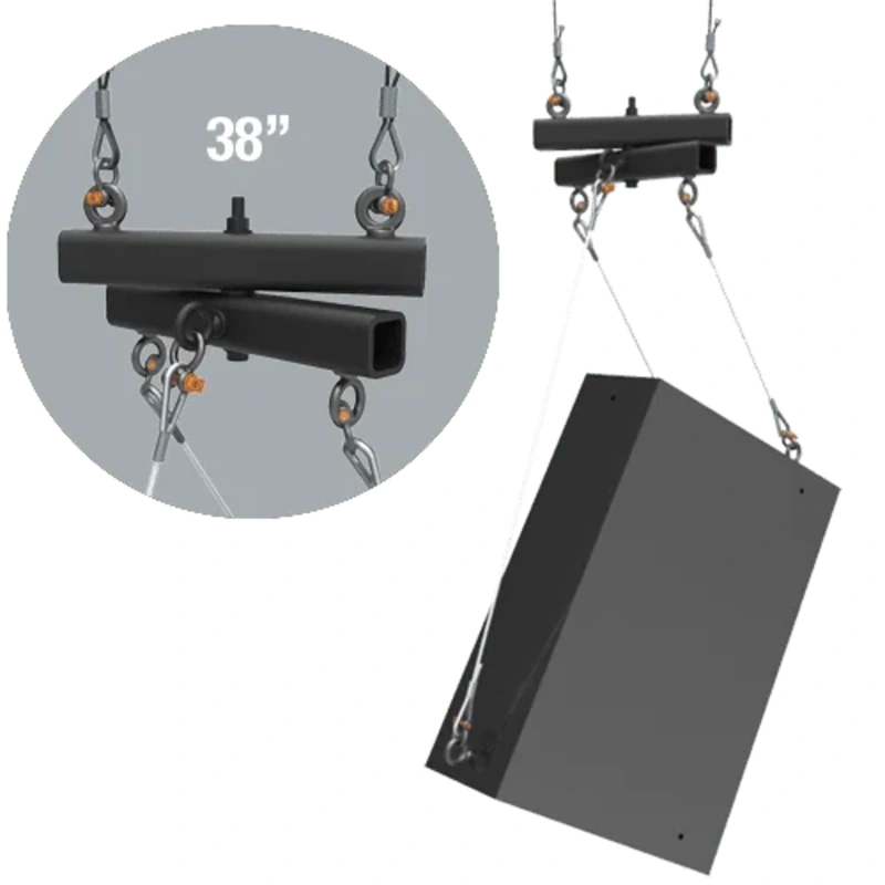 Adaptive Technologies Group SB-38 Speaker and Line Array Rigging Swivel Beam – 38″