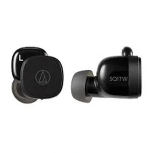 Audio Technica ATH-SQ1TW In-Ear Sound Isolating Truly Wireless Headphones – Black