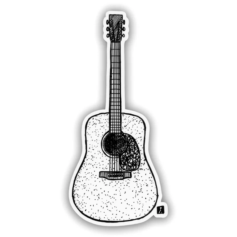 Bellavance Ink Vinyl Guitar Sticker