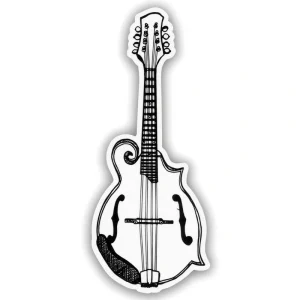 Bellavance Ink Vinyl Mandolin Sticker