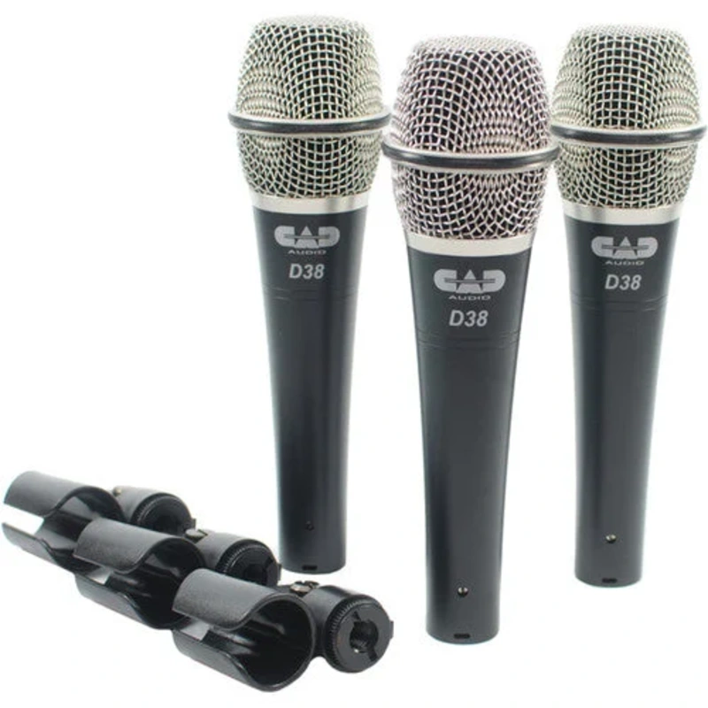 CAD D38X3 Supercardioid Dynamic Handheld Microphone (3 Pack)