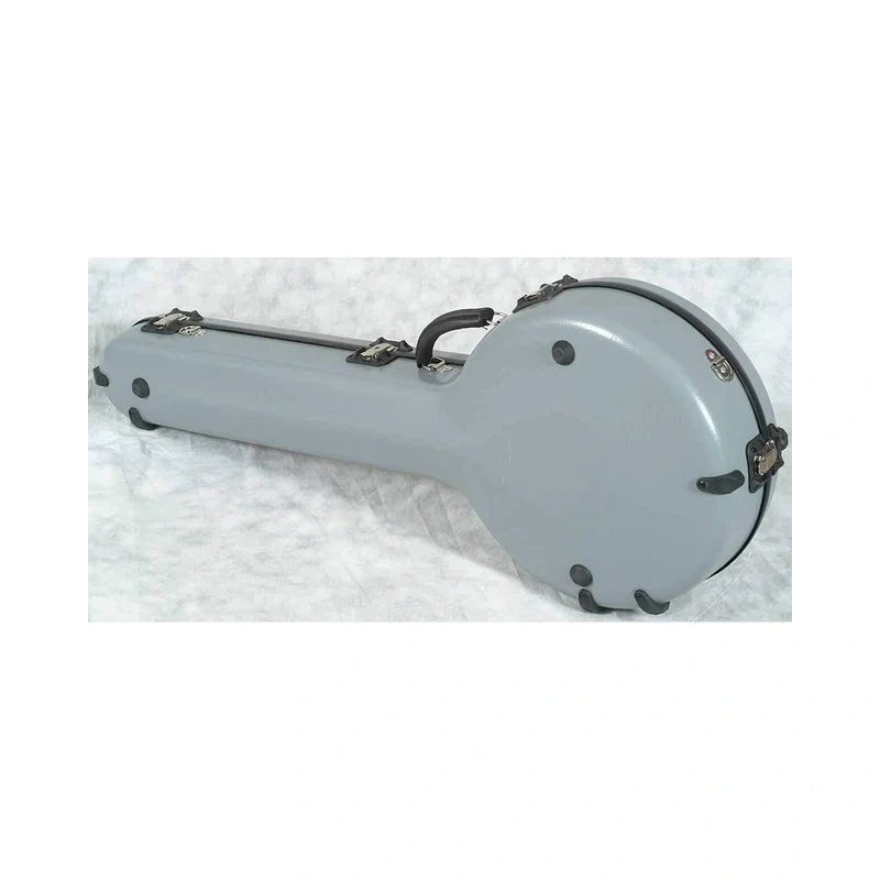 Calton Deluxe Banjo Case, Gibson 5-String Resonator Banjo – Gray with Black Lining