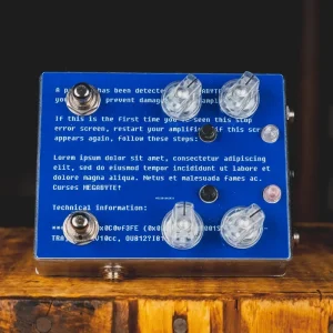 Caroline Guitar Company Megabyte Delay Effect Pedal, Blue Screen of Death – Used