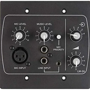 Cloud Electronics LM-2AB Line/Mic/Remote Active Input Plate (Black)