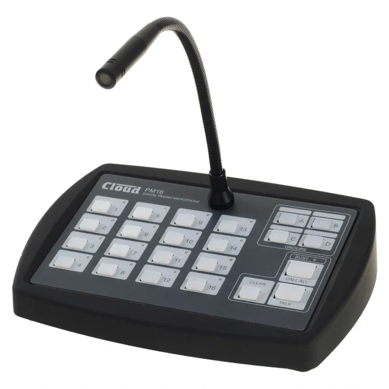 Cloud Electronics PM16 16 Zone Paging Microphone