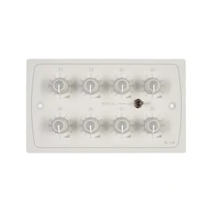 Cloud Electronics RL-1X8W Remote Volume Level Control Plate (White)