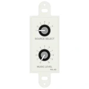 Cloud Electronics RSL-6DW Remote Volume Level Select Plate (White)