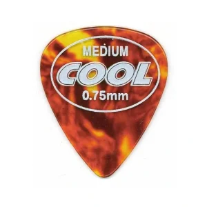 Cool Picks Pure-Cell 100% Celluloid Medium Flatpick .75MM Thick