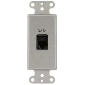Covid D1102F-CA Keystone RJ45-CAT5 Wall Plate (Clear Anodized)
