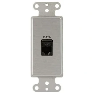 Covid D1109F-CA Keystone RJ45-CAT6 Wall Plate (Clear Anodized)