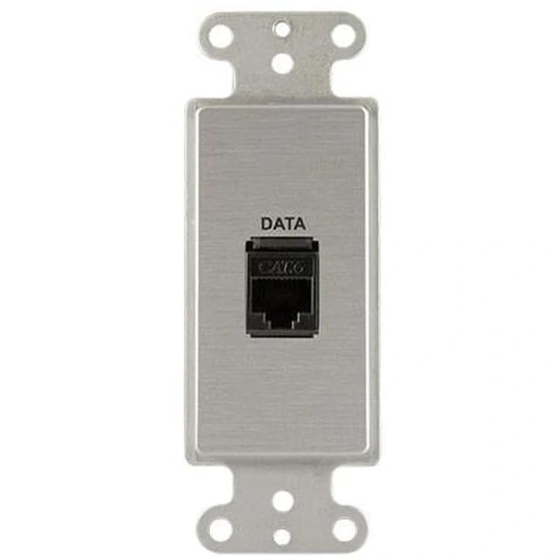 Covid D1109F-CA Keystone RJ45-CAT6 Wall Plate (Clear Anodized)