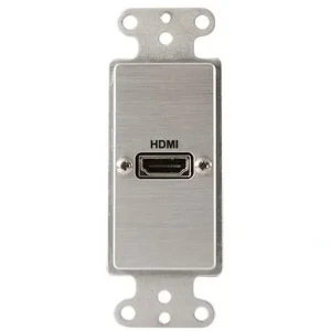 Covid D1114P-CA HDMI Pigtail Female Wall Plate (Clear Anodized)