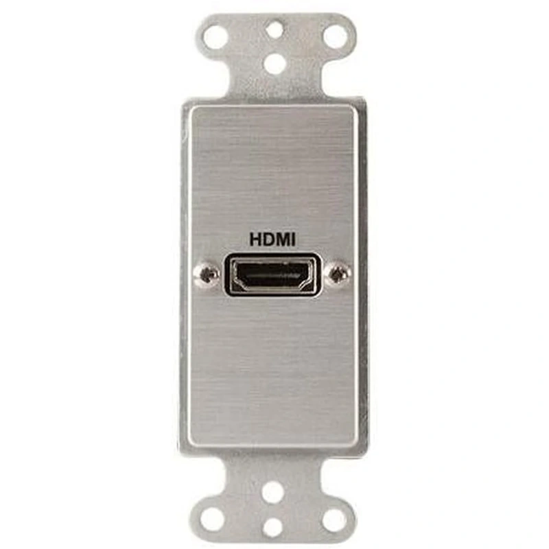 Covid D1114P-CA HDMI Pigtail Female Wall Plate (Clear Anodized)