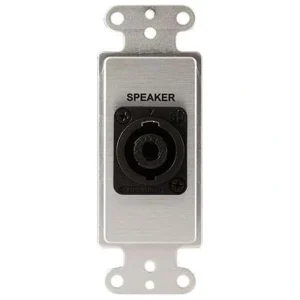 Covid D1124S-CA Neutrik 4 Pole Speakon Wall Plate (Clear Anodized)