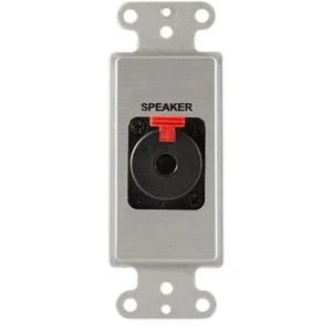 Covid D1126S-CA Neutrik 1/4 Lock TRS Wall Plate (Clear Anodized)