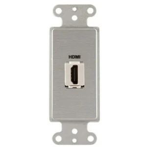Covid D1142F-CA Keystone HDMI Right Angled Wall Plate (Clear Anodized)