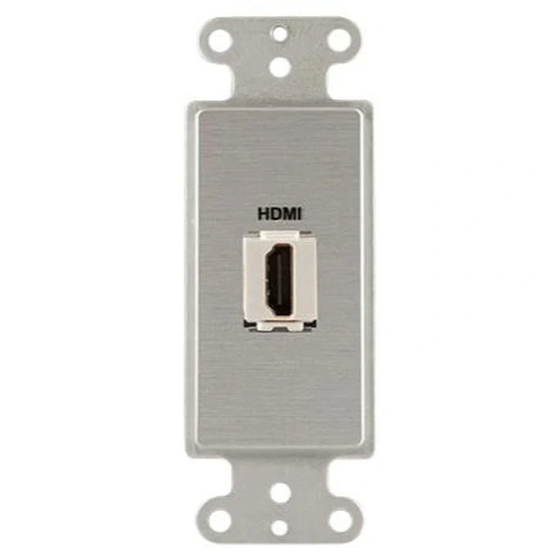 Covid D1142F-CA Keystone HDMI Right Angled Wall Plate (Clear Anodized)