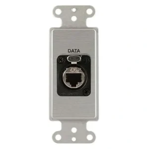 Covid D1147F-CA Neutrik Cat6a Shielded Wall Plate (Clear Anodized)