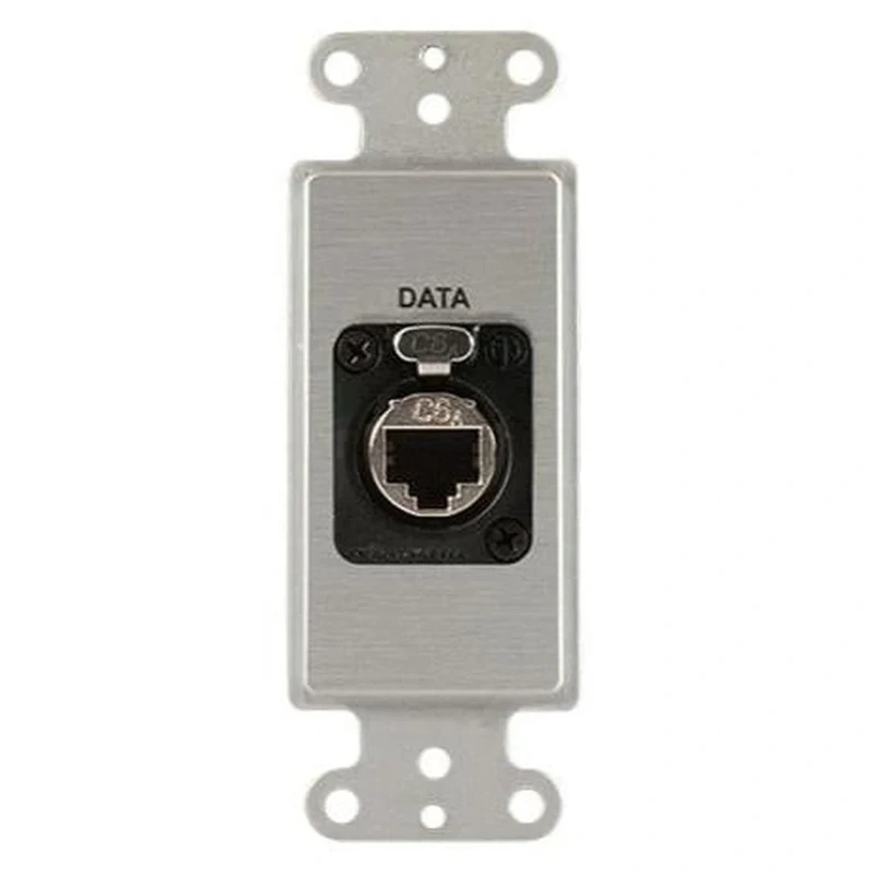 Covid D1147F-CA Neutrik Cat6a Shielded Wall Plate (Clear Anodized)