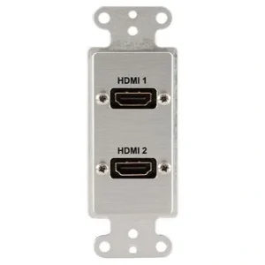 Covid D1217F-CA HDMI Female Wall Plate (Clear Anodized)