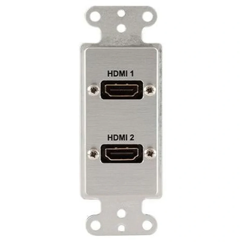 Covid D1217F-CA HDMI Female Wall Plate (Clear Anodized)