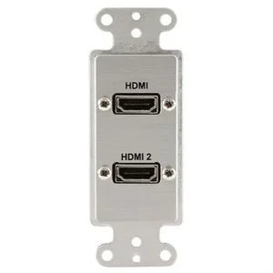Covid D1217P-CA HDMI Female Pigtail Wall Plate (Clear Anodized)