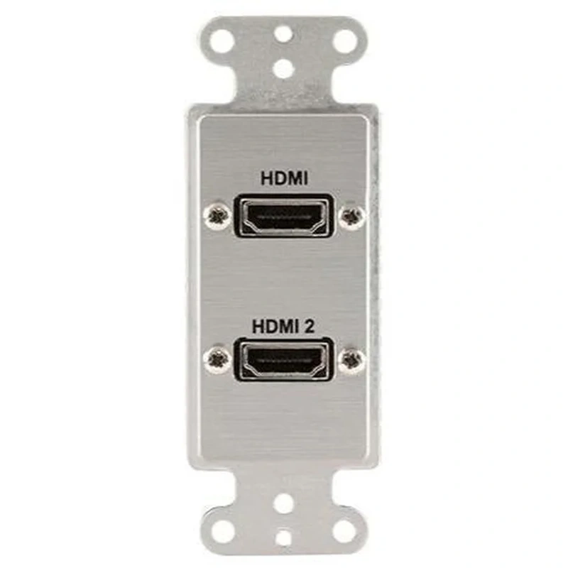 Covid D1217P-CA HDMI Female Pigtail Wall Plate (Clear Anodized)