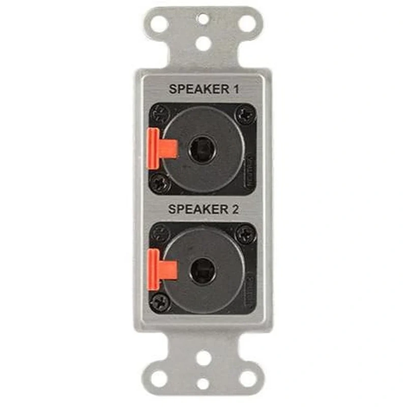 Covid D1222S-CA Neutrik 1/4 Lock TRS Wall Plate (Clear Anodized)