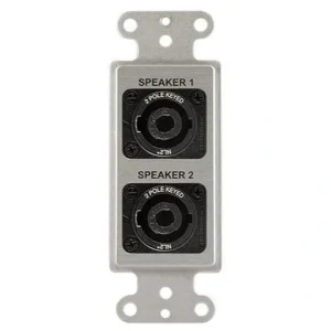 Covid D1223S-CA Neutrik 2 Pole Speakon Wall Plate (Clear Anodized)