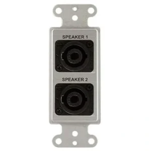 Covid D1224S-CA Neutrik 4 Pole Speakon Wall Plate (Clear Anodized)