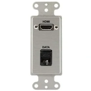 Covid D1227M-CA HDMI Pigtail, RJ45-CAT5 Wall Plate (Clear Anodized)